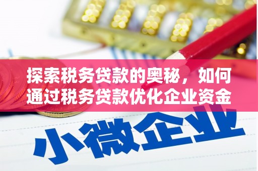 合作探索税务贷款的奥秘，如何通过税务贷款优化企业资金流