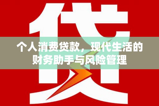 合作个人消费贷款，现代生活的财务助手与风险管理