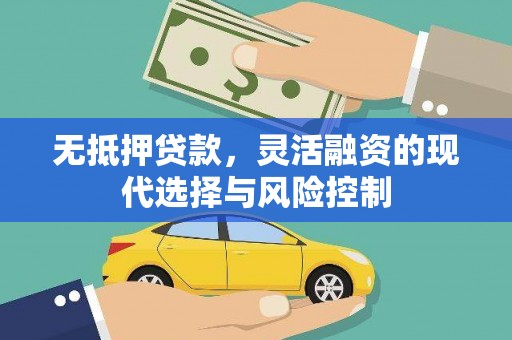 合作无抵押贷款，灵活融资的现代选择与风险控制