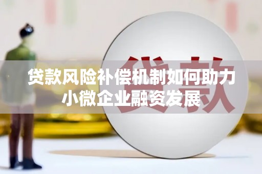 合作贷款风险补偿机制如何助力小微企业融资发展