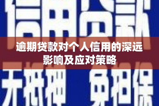 合作逾期贷款对个人信用的深远影响及应对策略