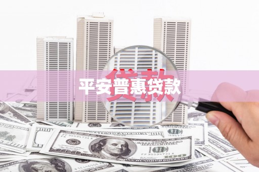 合作平安普惠贷款