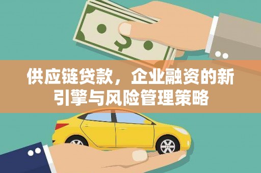 合作供应链贷款，企业融资的新引擎与风险管理策略