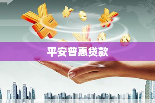 合作平安普惠贷款