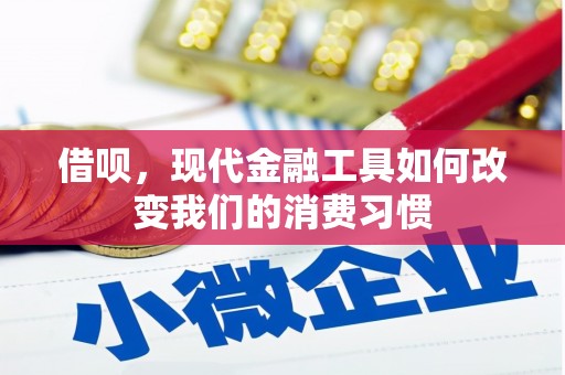 合作借呗，现代金融工具如何改变我们的消费习惯