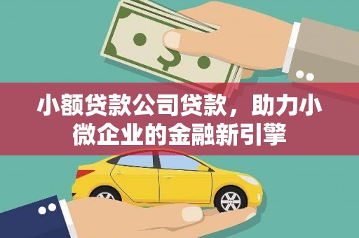 合作小额贷款公司贷款，助力小微企业的金融新引擎