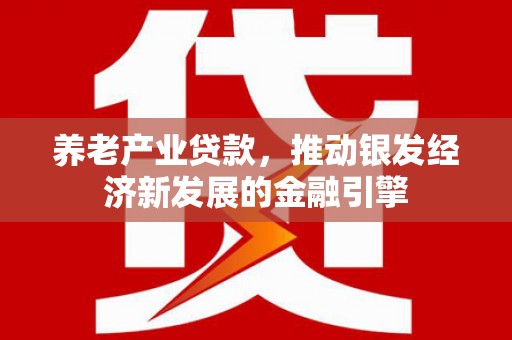 合作养老产业贷款，推动银发经济新发展的金融引擎