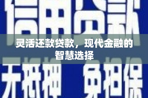 合作灵活还款贷款，现代金融的智慧选择