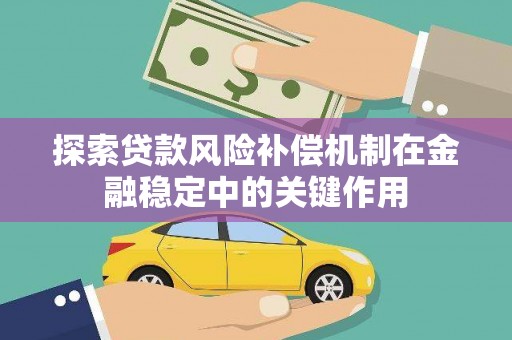 合作探索贷款风险补偿机制在金融稳定中的关键作用